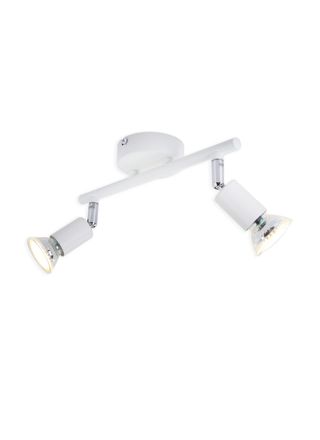 NETTLIFE LED - kattovalaisin 2 GU10- kohdevaloa - kattokohdevalo moderni sisäkattovalaisin valkoinen olohuoneeseen kylpyhuoneeseen keittiöön toimistoon