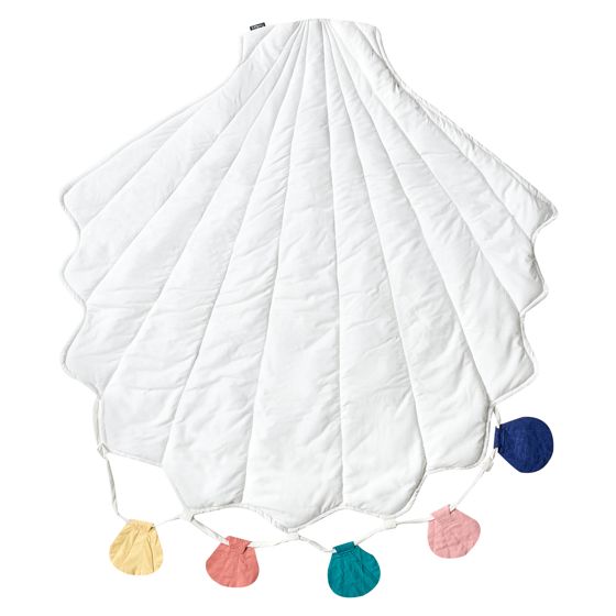 Leikkimatto KADMEA 110 x 110 cm Puuvilla Valkoinen