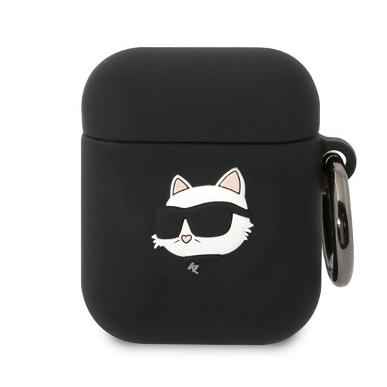 Kuori Silikoni AirPods 1/2 Choupette Head 3D Iskunkestävä