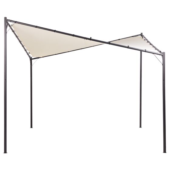 Paviljonki AVENTINE metalli 300 cm 300 cm Beige