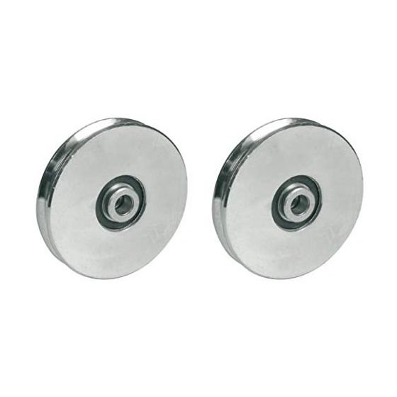 80mm pyöreä urapyörä 8mm uralla kaapelille - 2 kpl:n sarja