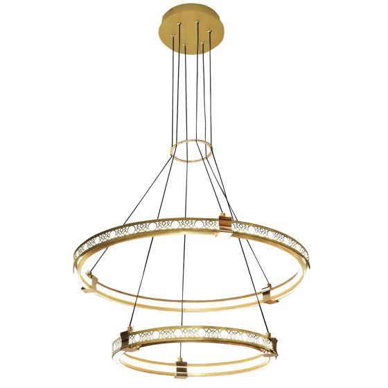 TOOLIGHT riippuvalaisin LHJ037-CP2 kultainen, 150x140x1,5cm