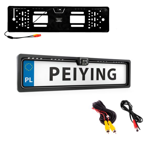Peruutuskamera rekisterikilven kehyksessä 12 V LED-yötila