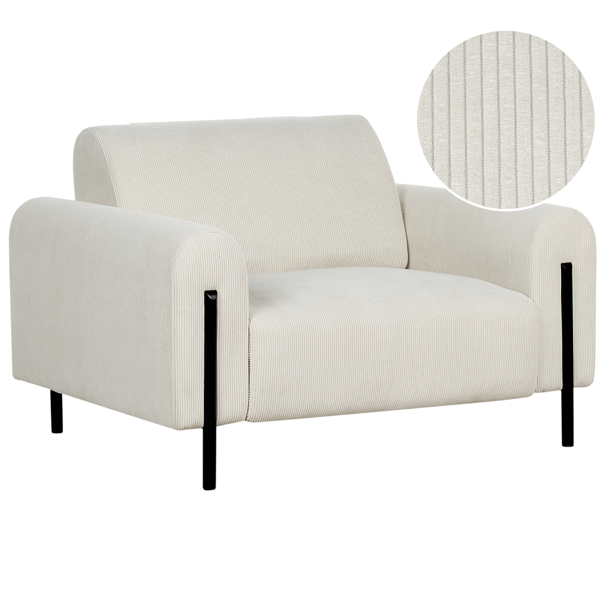 Nojatuoli ASKIM vakosametti Luonnonvalkoinen