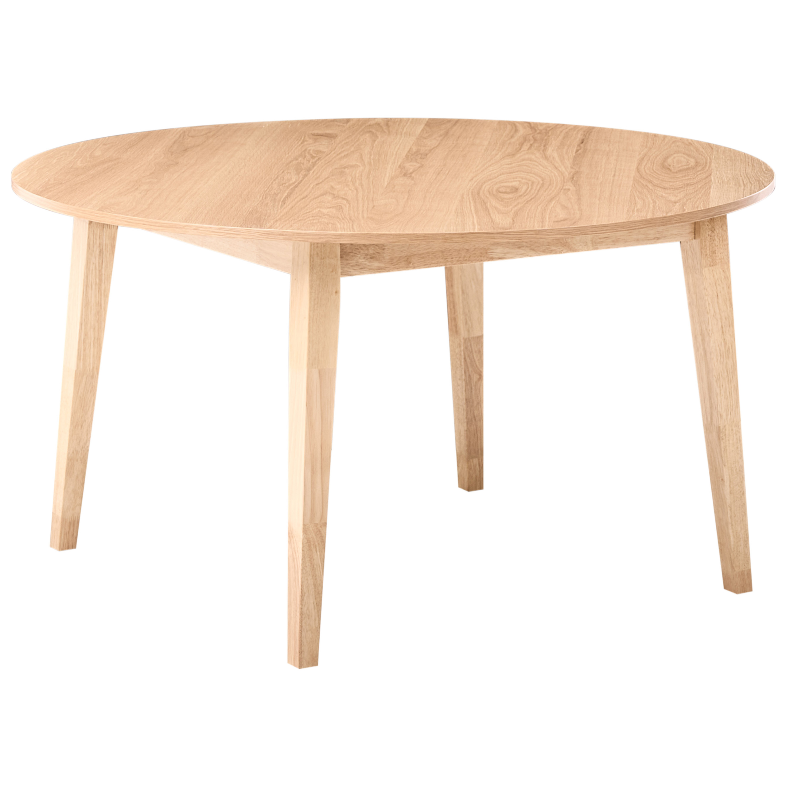 Ruokapöytä HUNTLEY Vaalea tammiviilu 140 cm 140 cm