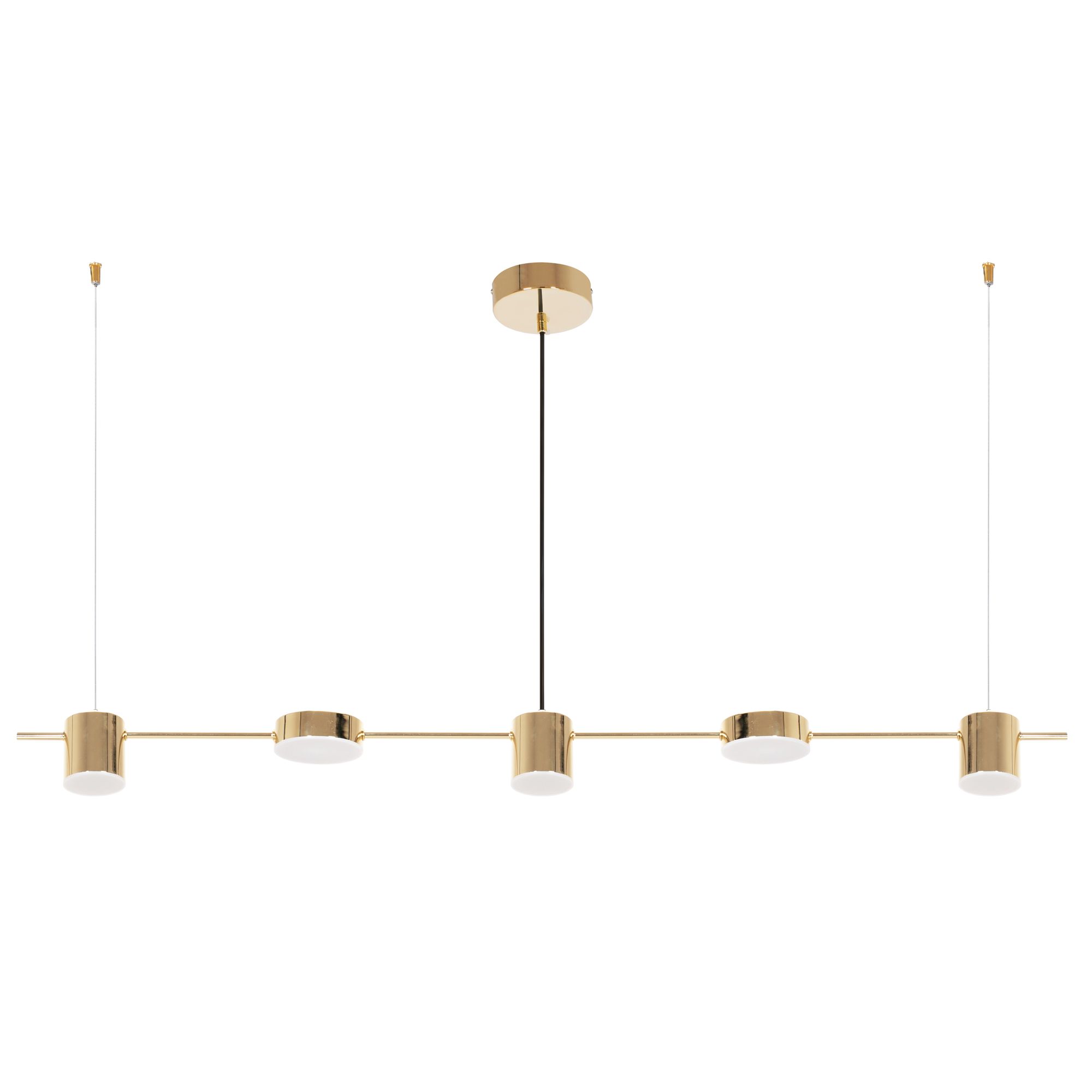 TOOLIGHT riippuva kattovalaisin LED APP929-5CP kulta, 115x10x7, 5cm