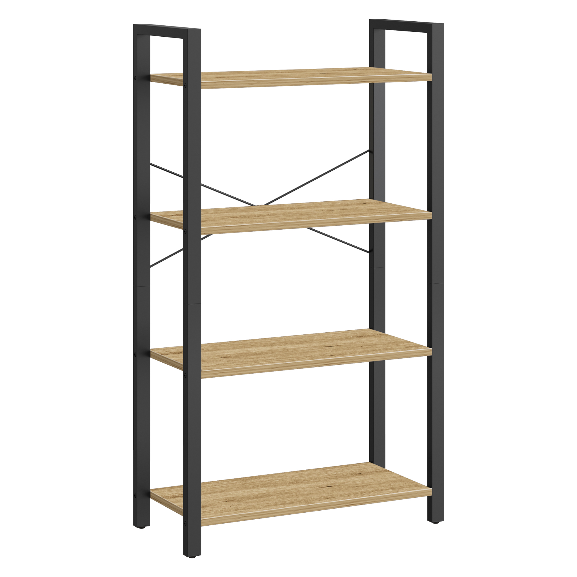 artisan-tammi-hylly LLS60B88V1, 66 x 30x120 cm, 4 hyllyä