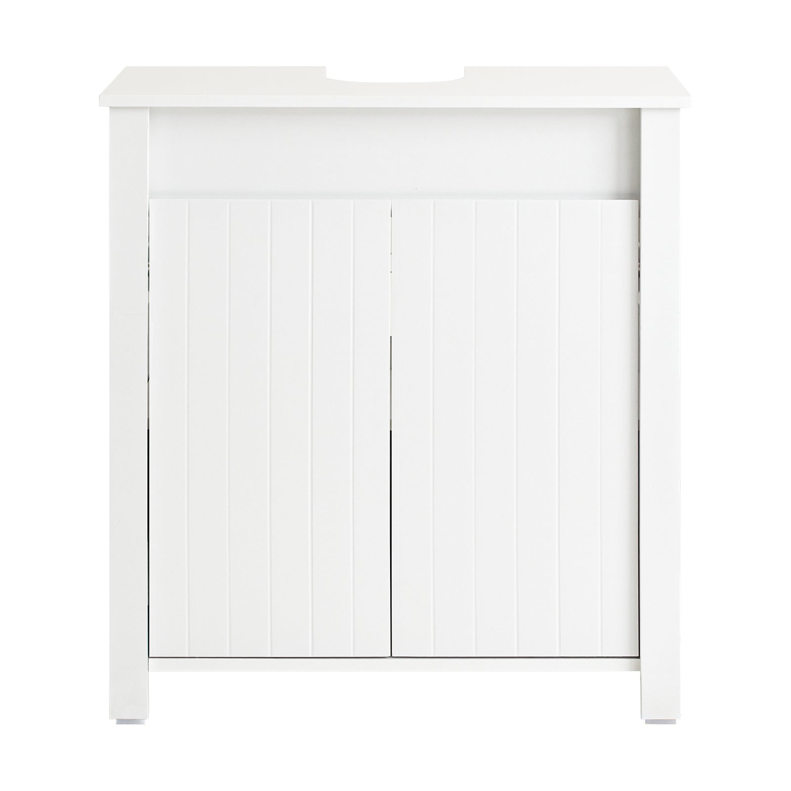SoBuy Valkoinen allaskaappi BZR101-W 60x34x65,5cm - ekologinen ja laadukas