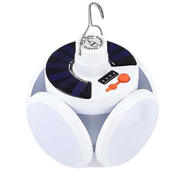 3W SMD LED-lamppu jalkapallomuotoilulla, USB-ladattava / aurinkokennolla