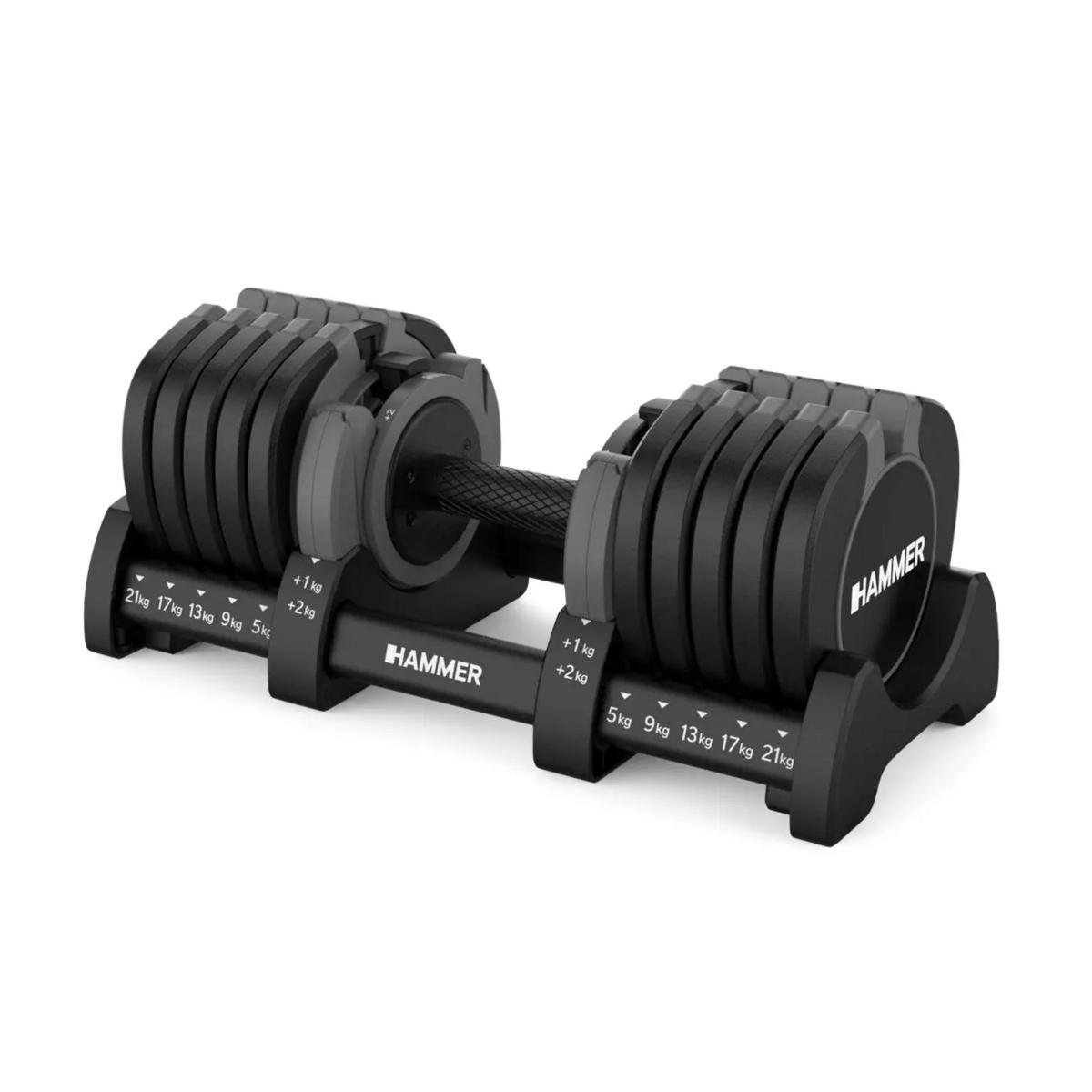 Hammer StrongLock 8.0 säädettävä käsipaino, 4-23 kg