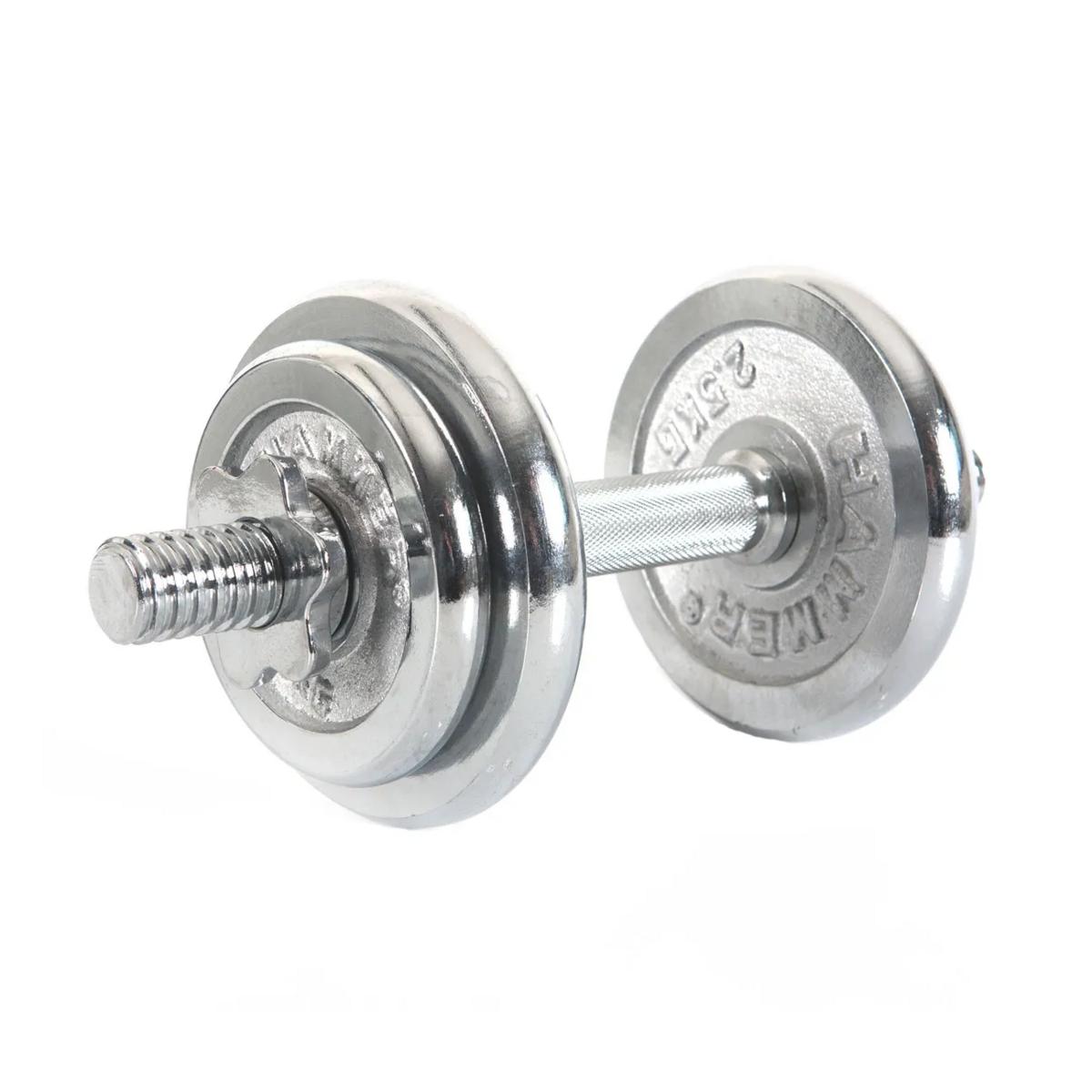 Hammer Dumbbell Set -käsipainosetti 10 kg, kromi