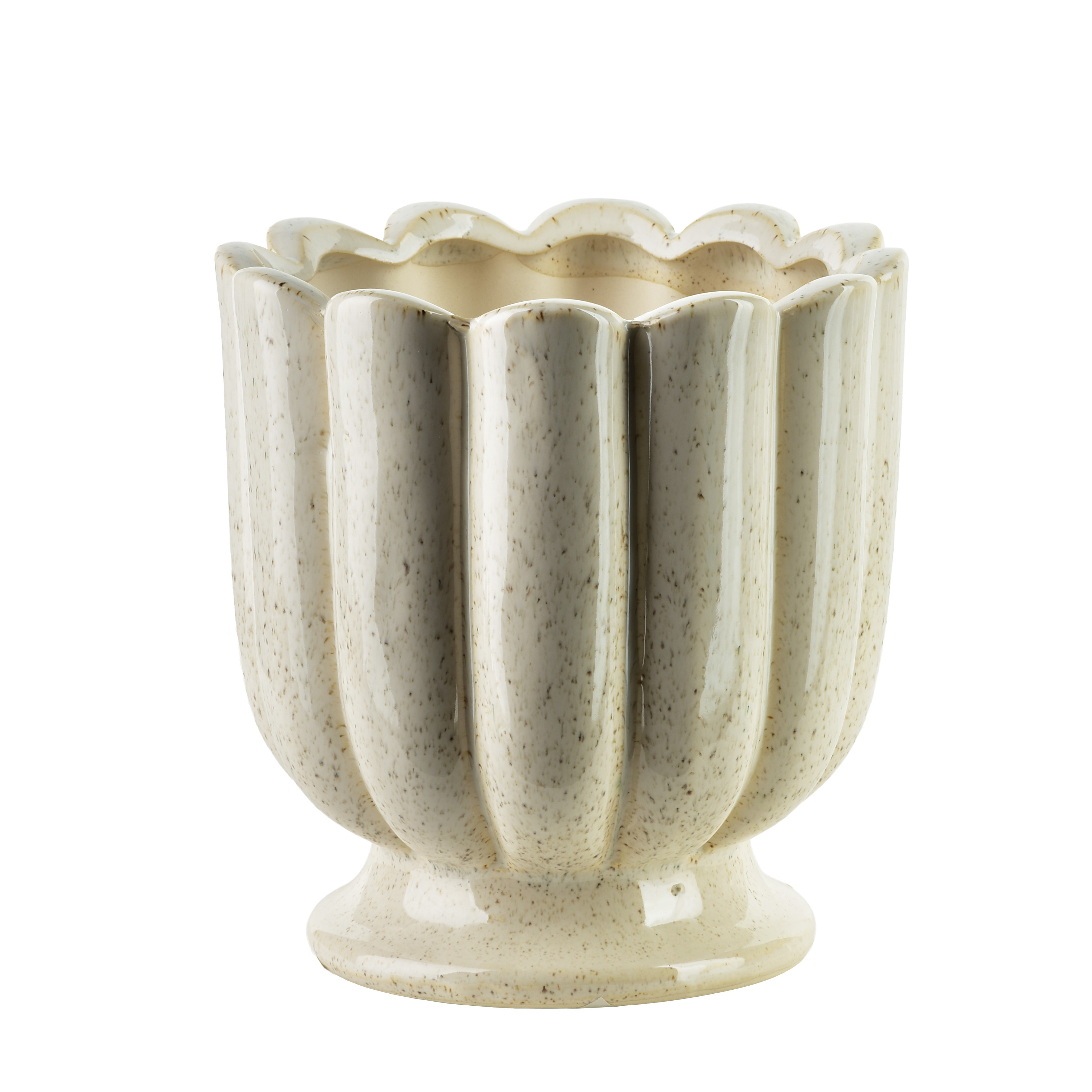 Maljakko keraaminen Evam Beige 15,5x15,15x15,5 beige 1kpl