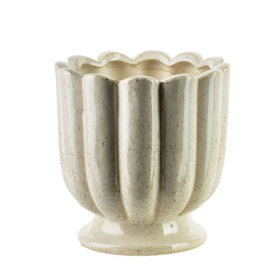 Maljakko keraaminen Evam Beige 15,5x15,15x15,5 beige 1kpl