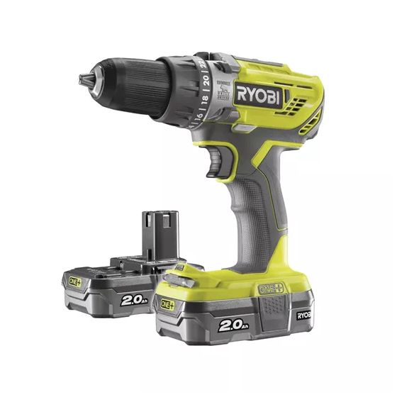 Ryobi R18PD3-220S ONE+ 18V -Akkuiskuporakone 2x 2,0 Ah