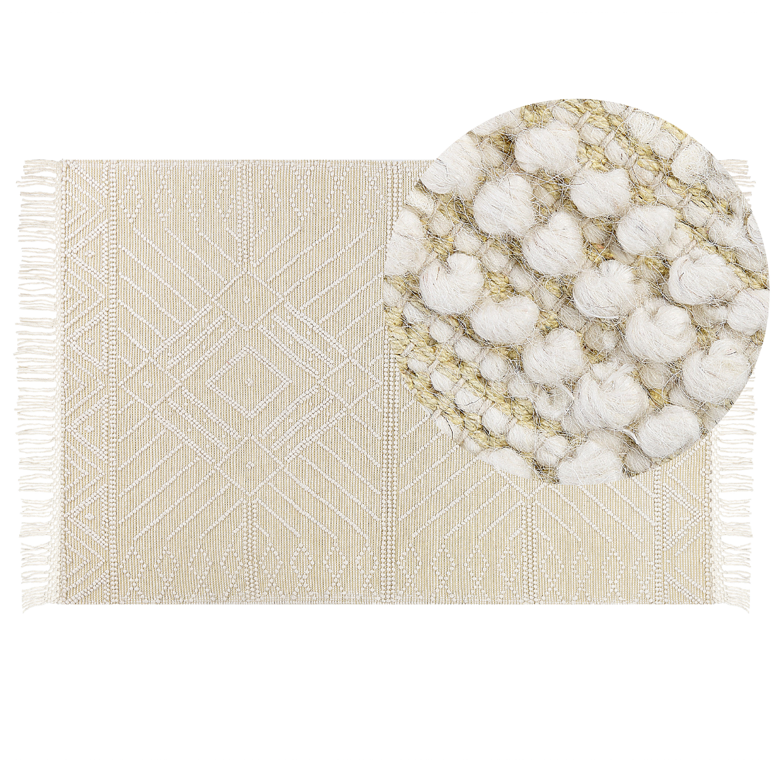 Matto MAVIKENT Beige 160 x 230 cm Villa