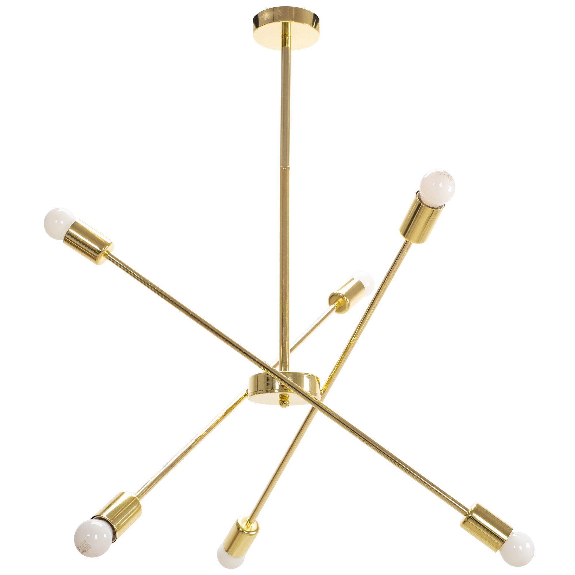 TOOLIGHT riippuva kattovalaisin APP1115-6CP kulta, 57, 5x72x57, 5cm
