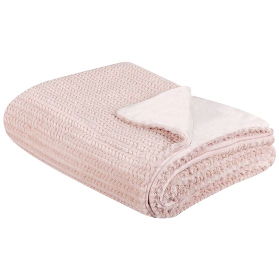 Torkkupeitto BJAS 150 x 200 cm Pastellipinkki