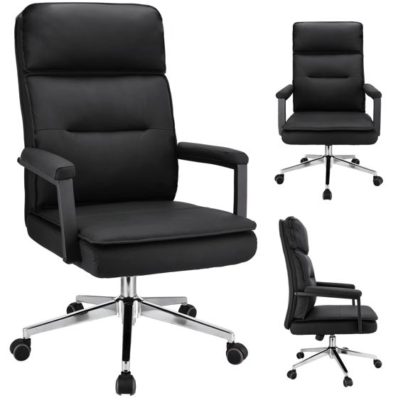 SEGO-toimistotuoli, musta eco-nahka