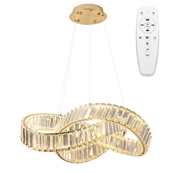 TOOLIGHT riippuva kattovalaisin LED APP1538-CP kulta, 58x58x45cm