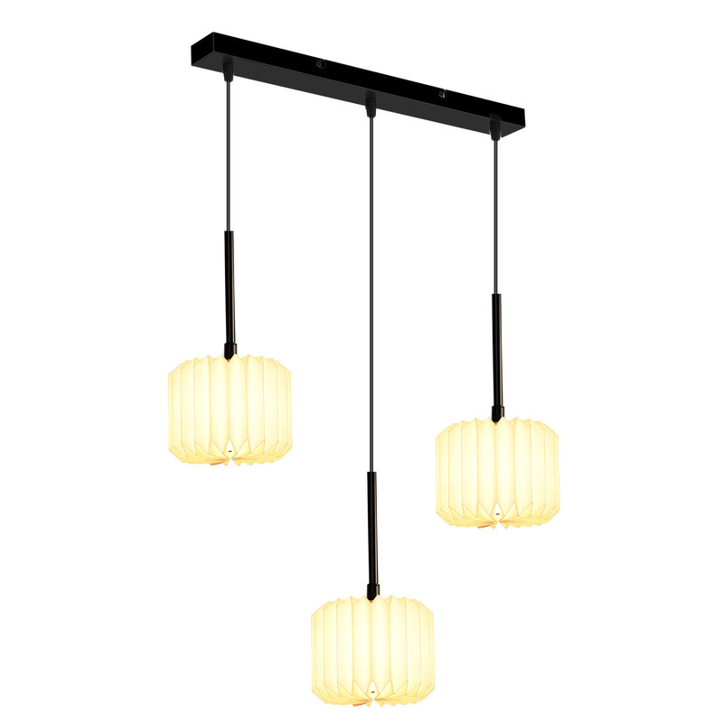 NETTLIFE Riippuvalaisin ruokapöytä vintage-roikkuva lamppu - riippuvalaisin olohuoneen ruokailuhuoneen lamppu 3 liekkiä valkoinen