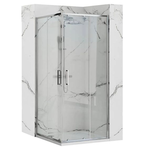 REA Suihkukaappi PUNTO 80x80 kromi, 78X78X190CM