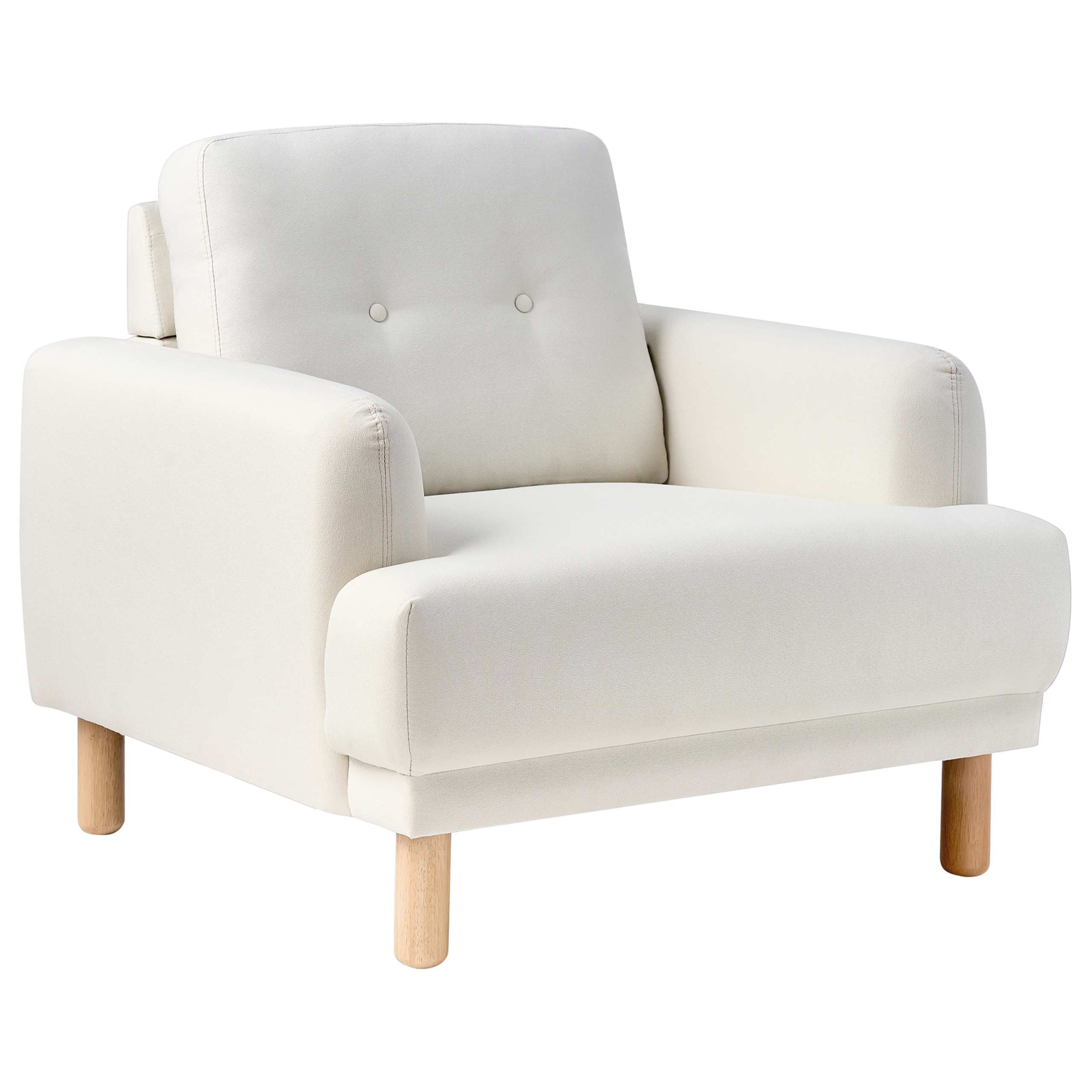 Nojatuoli TUVE kangas Luonnonvalkoinen