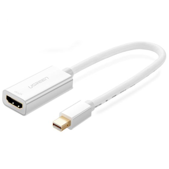 FHD Mini DisplayPort (uros) - HDMI (naaras) -sovitin, valkoinen