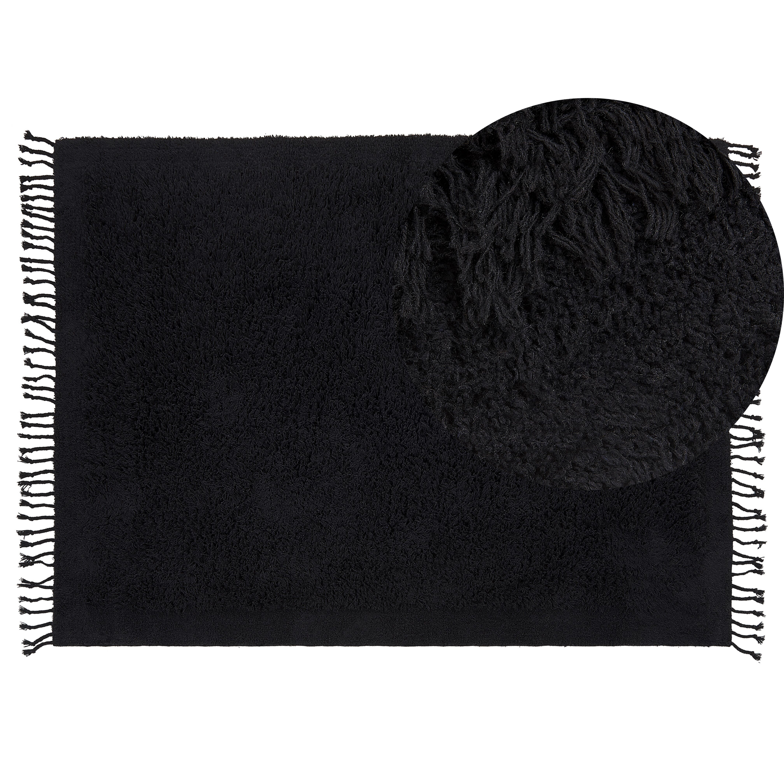 Matto BITLIS Musta 140 x 200 cm Puuvilla