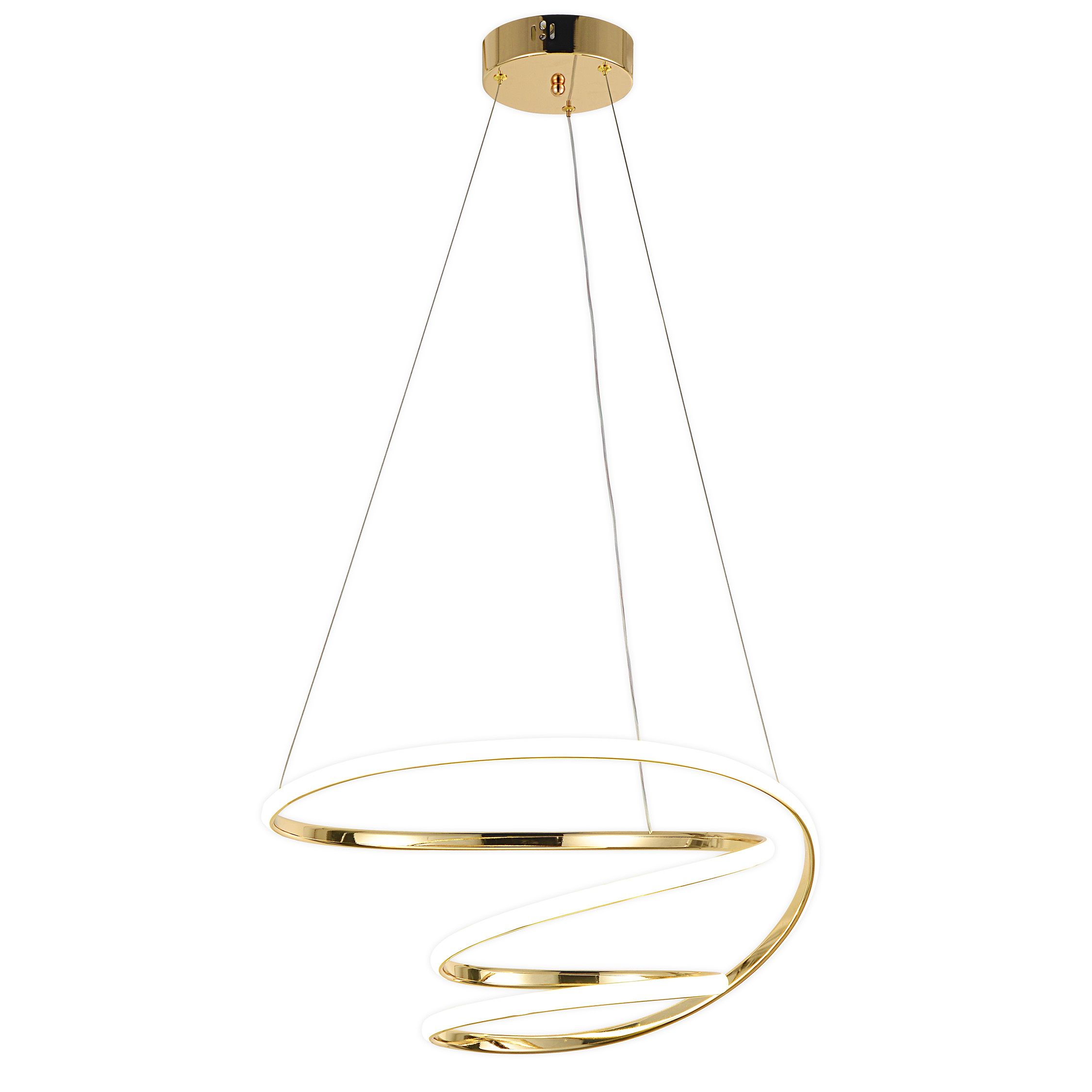 TOOLIGHT riippuvalaisin LED G080-1CP Kulta, 48x48x6cm