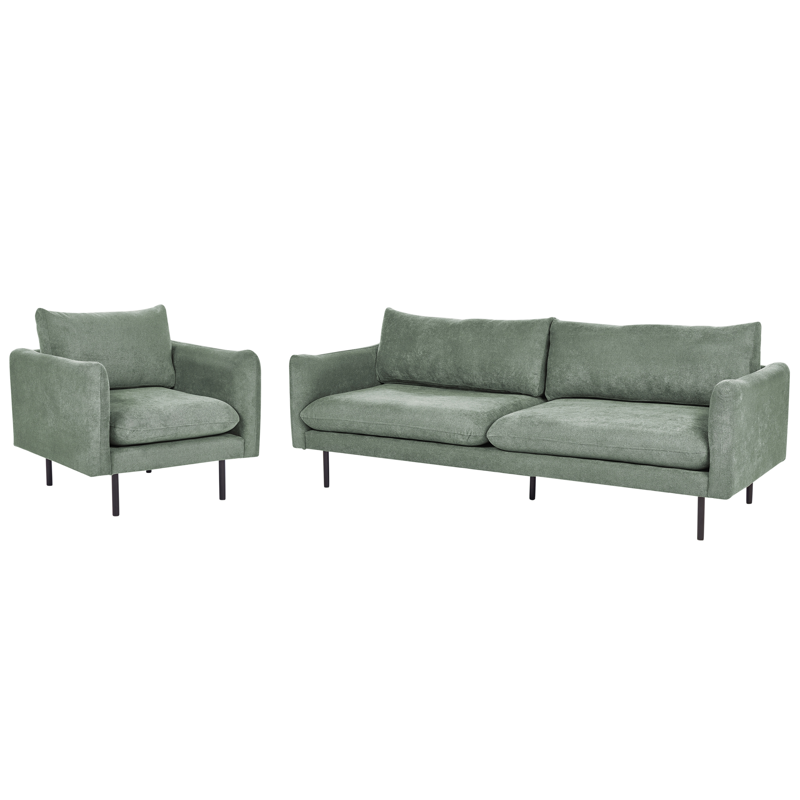 Sohvaryhmä 4-istuttava VINTERBRO kangas Vaaleanvihreä