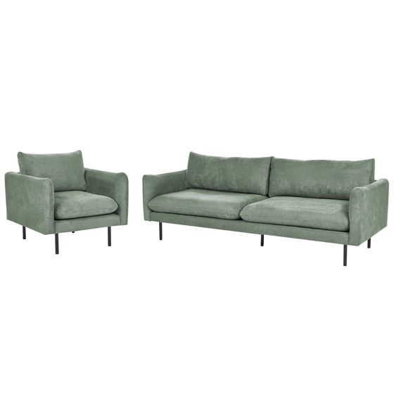 Sohvaryhmä 4-istuttava VINTERBRO kangas Vaaleanvihreä