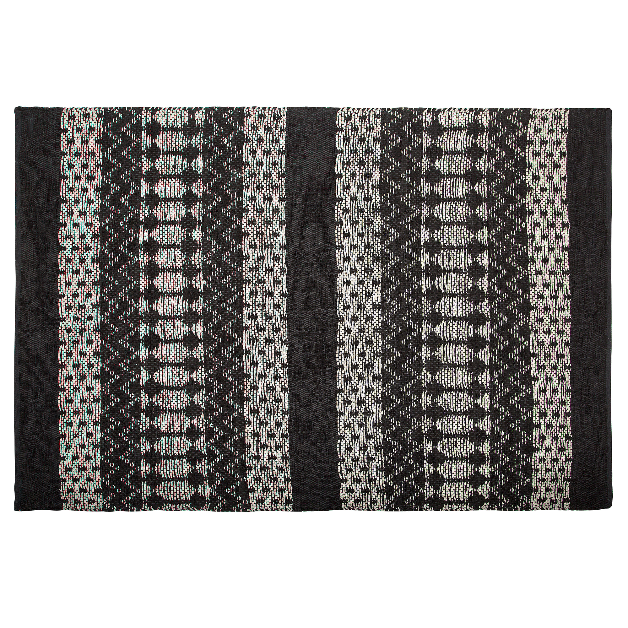 Matto SOKUN Musta 140 x 200 cm Nahka