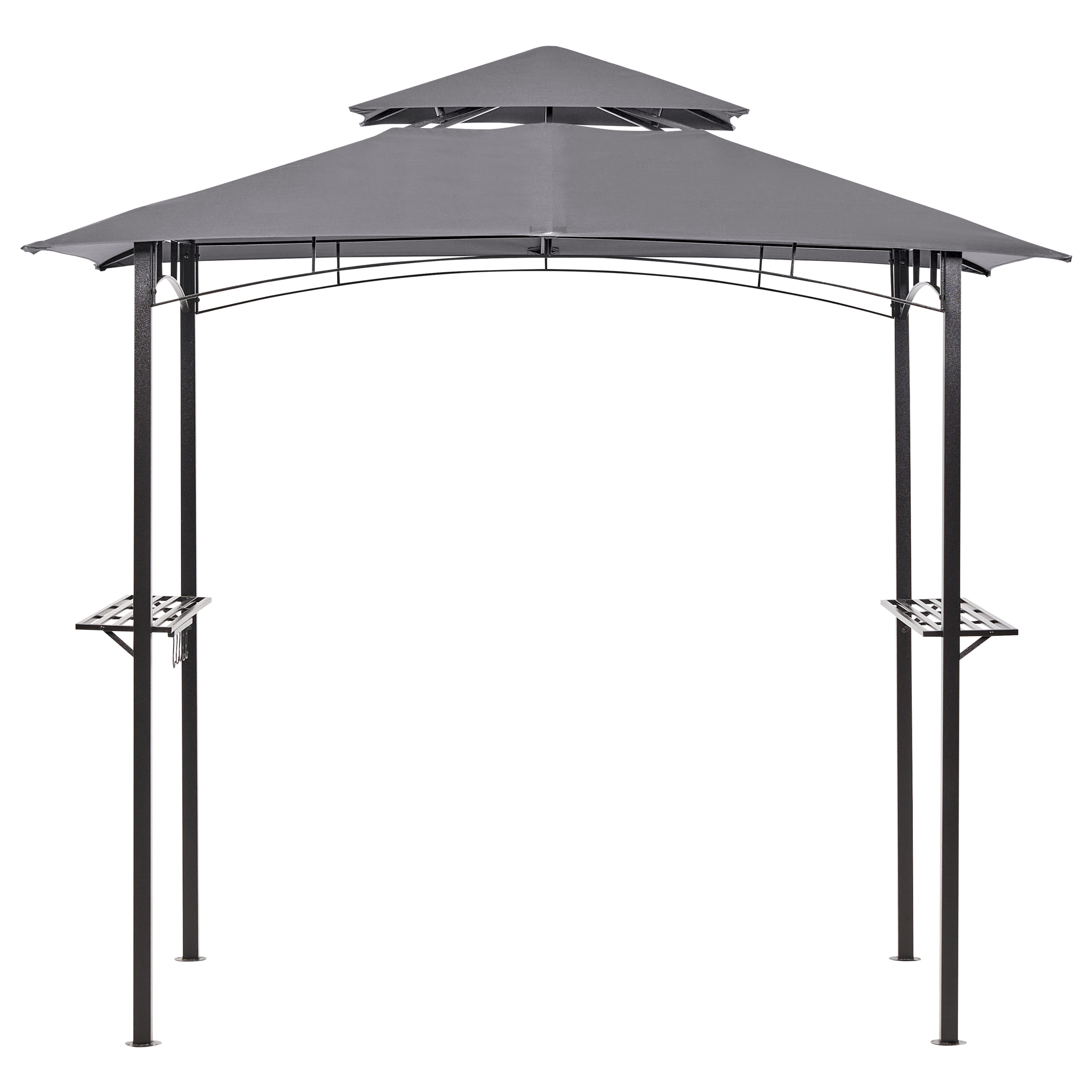 Paviljonki NARO 240 cm 148 cm Metalli Harmaa