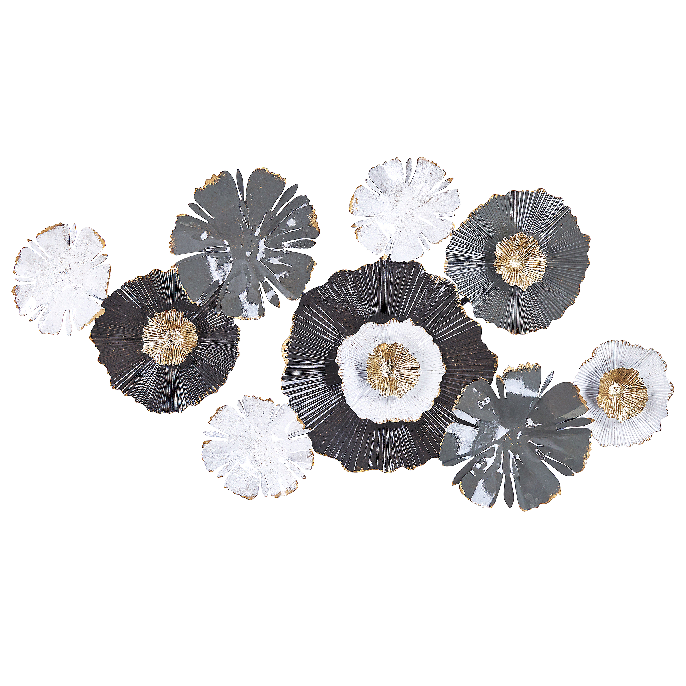 Seinäkoriste Kukka POTASSIUM metalli 49 cm Harmaa