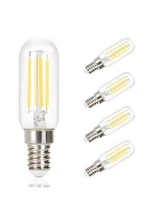 NETTLIFE 4 kpl:n pakkaus E14 LED - lamppuja vintage - lamppu - T25 lämmin valkoinen filamenttilamppu Edison 2700K 4W lämmin valkoinen lamppu