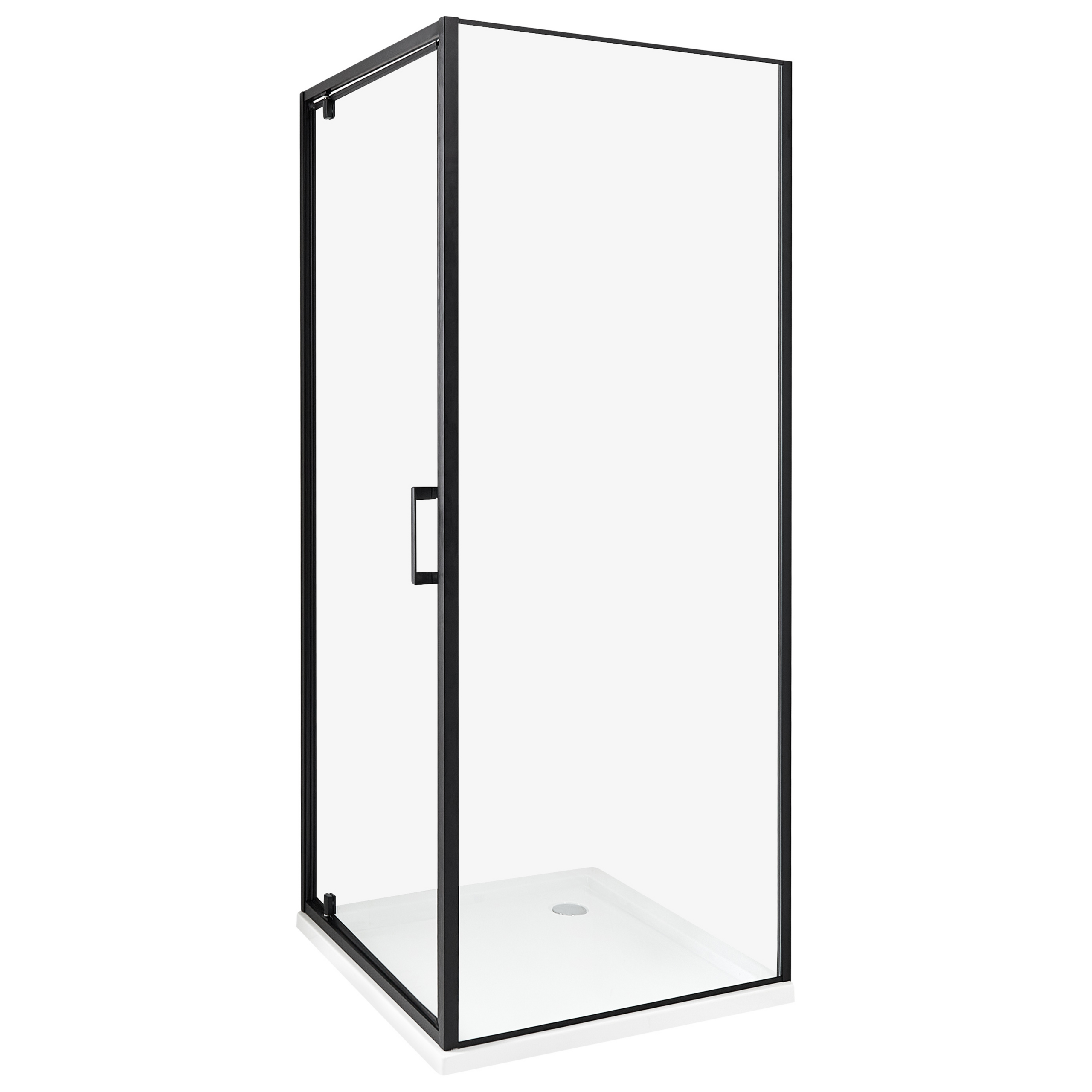 Suihkunurkka DARLI 70 x 70 x 185 cm Musta