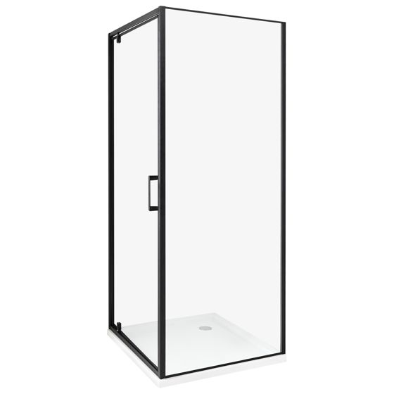 Suihkunurkka DARLI 70 x 70 x 185 cm Musta