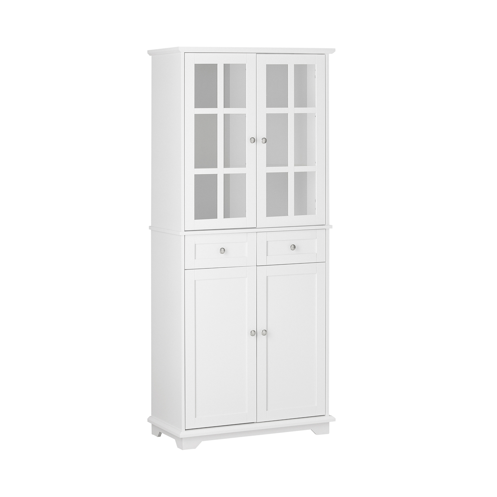 SoBuy Hevea-keittiökaappi FSB76-W ekologinen 75x40x175cm