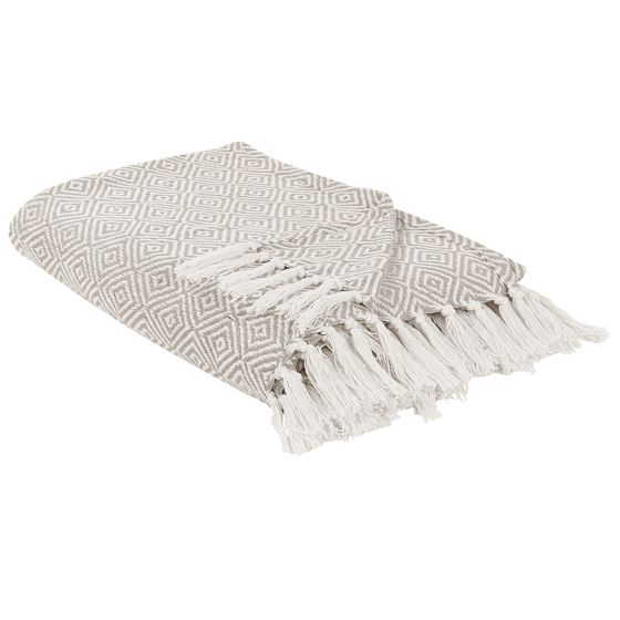 Päiväpeitto TOUTLI puuvilla 200 x 220 cm Ruskeanharmaa