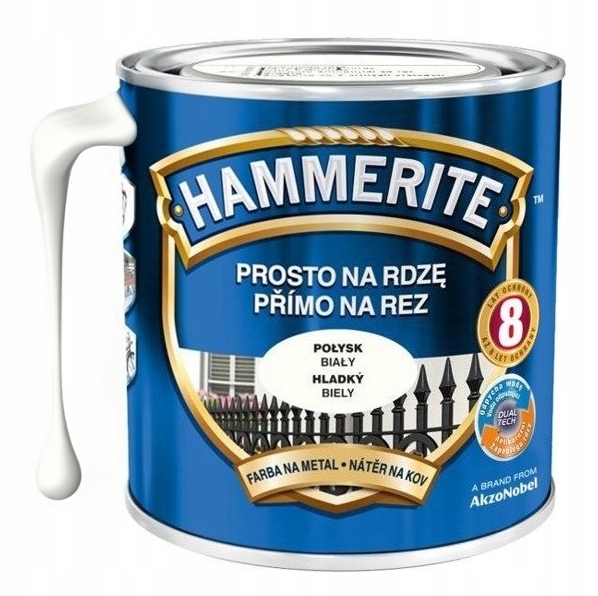 Metallimaali suoraan ruosteenvalkoiseksi 0,7l