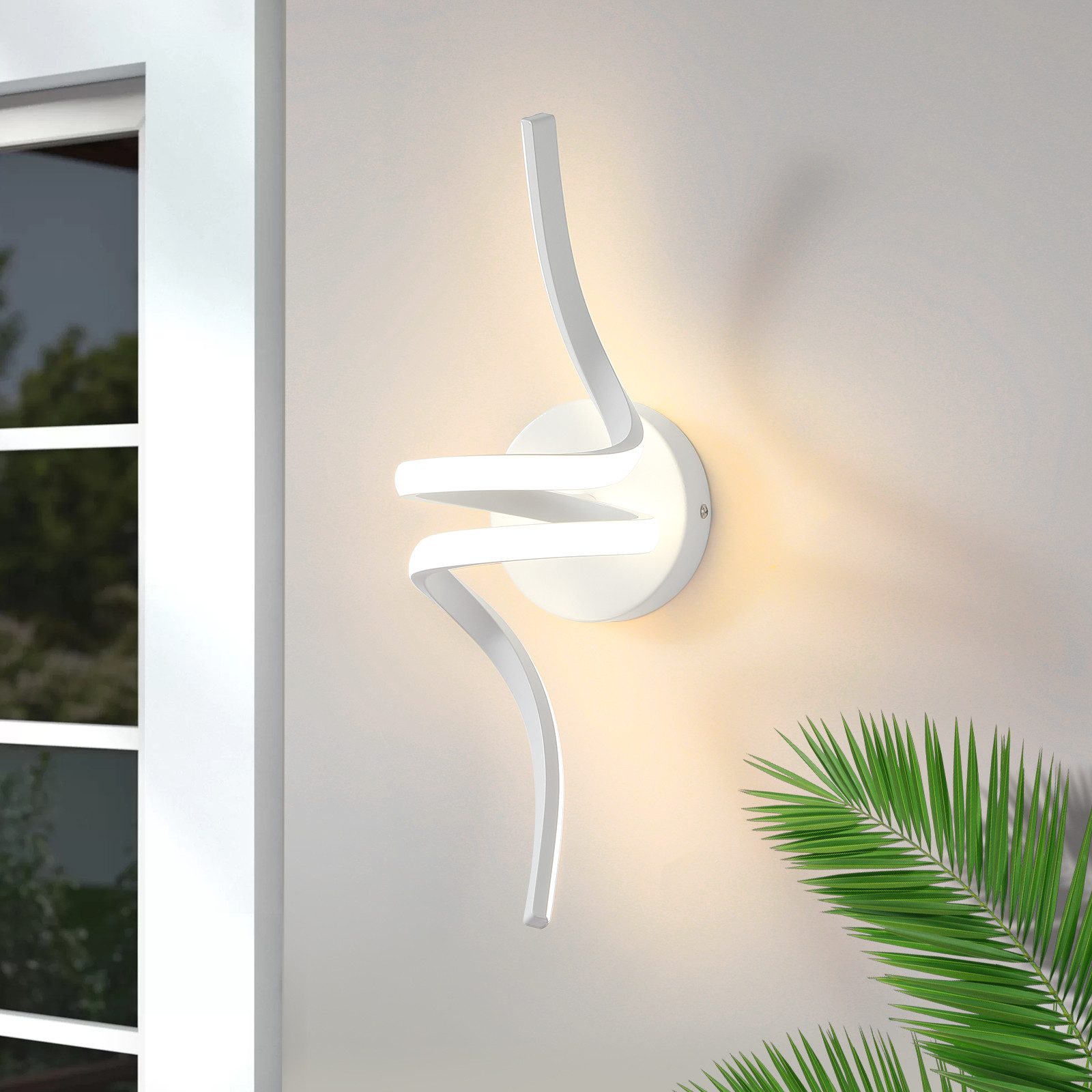 NETTLIFE moderni, valkoinen, 7W, LED - seinävalaisin, portaisiin, , lämmin, valkoinen, , 3000, K