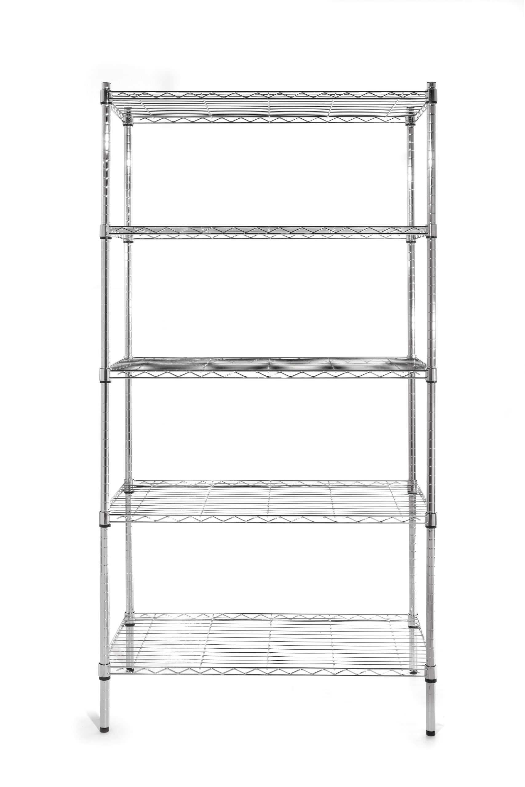 Taittuva säilytysteline säädettävillä lankahyllyillä - 5 hyllyä - Hendi 812204