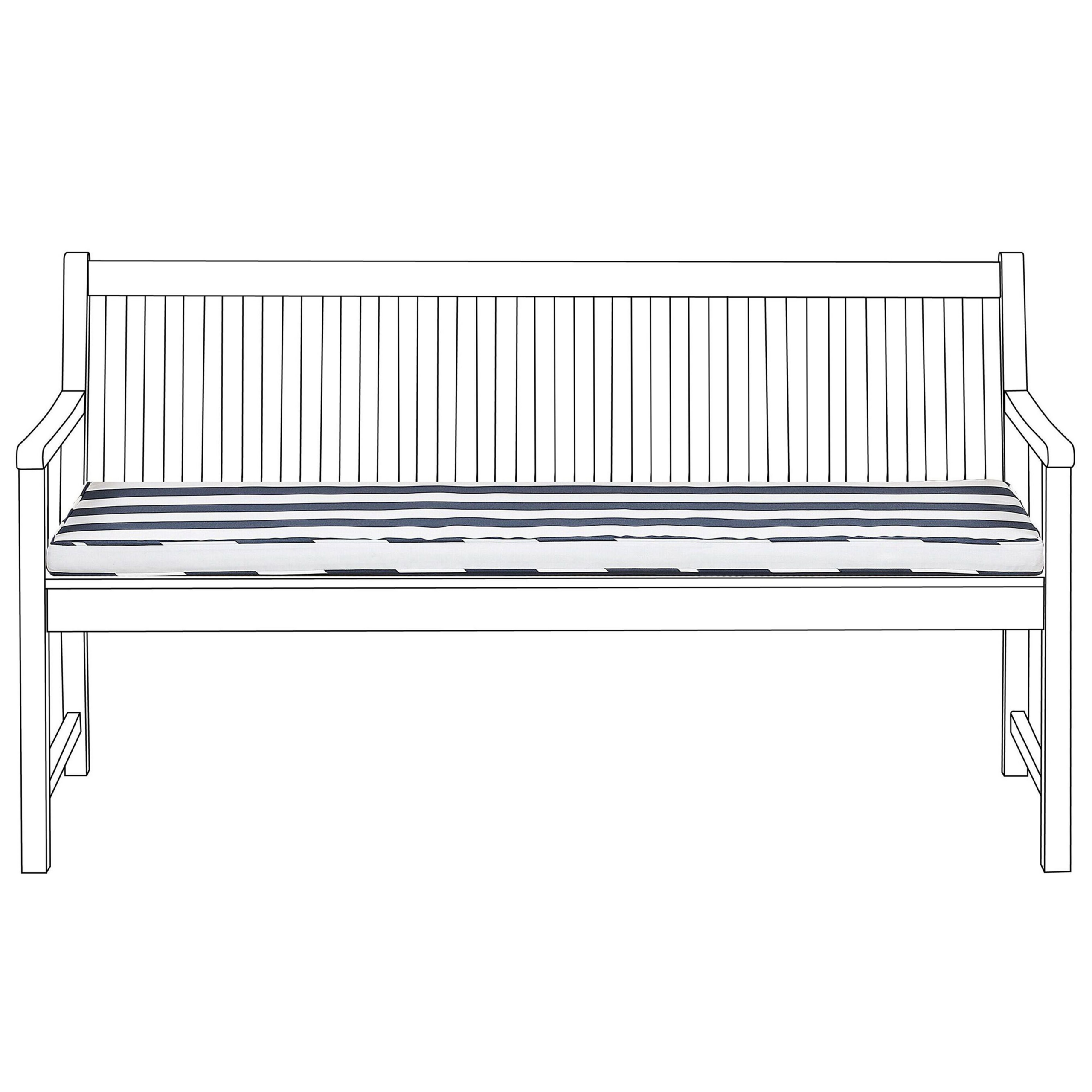 Puutarhapenkin pehmuste VIVARA 152 x 54 cm Laivastonsininen