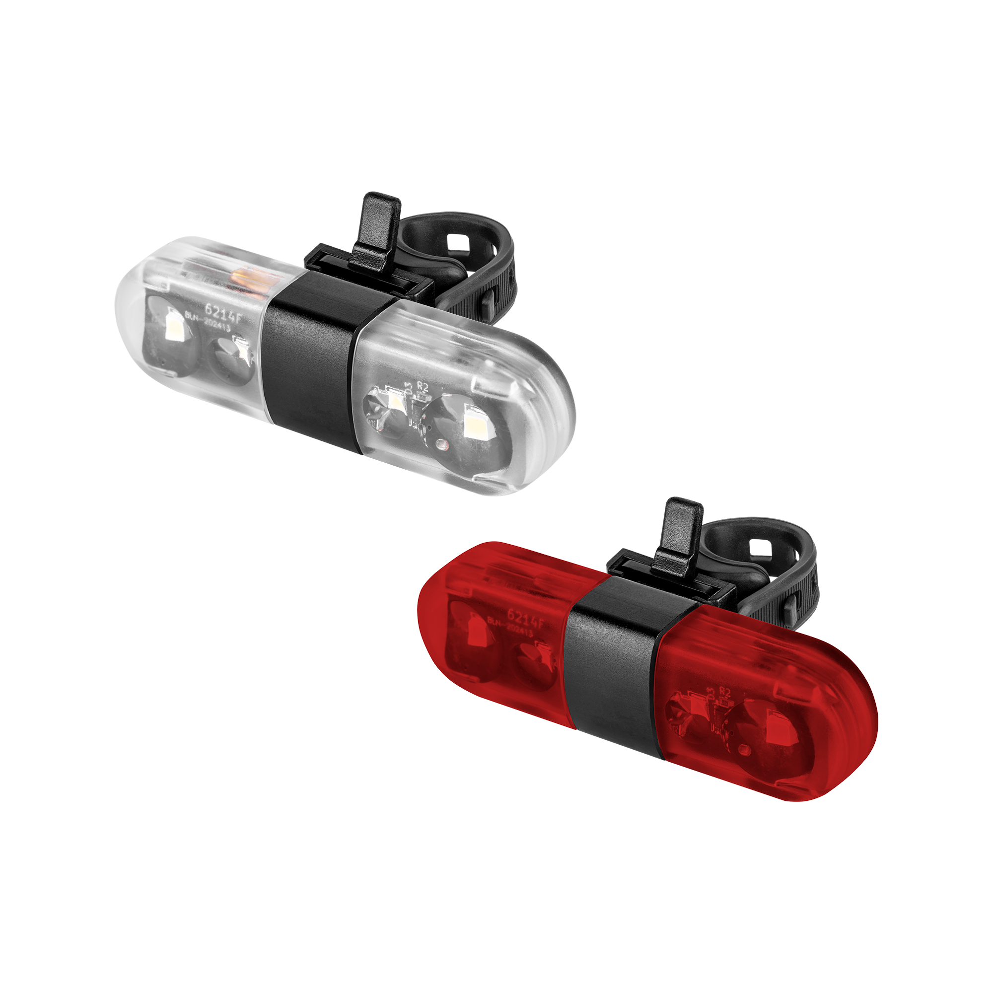 Rebel LED USB -takavalo eteen, polkupyörään, 2 kpl