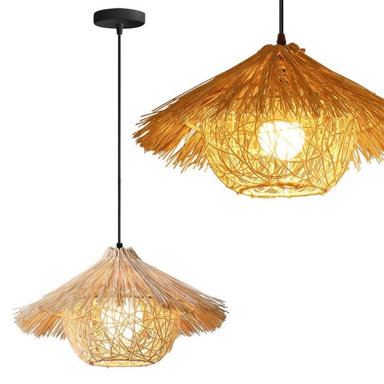 TOOLIGHT riippuva kattovalaisin APP1636-1CP BOHO beige, 40x40x23cm