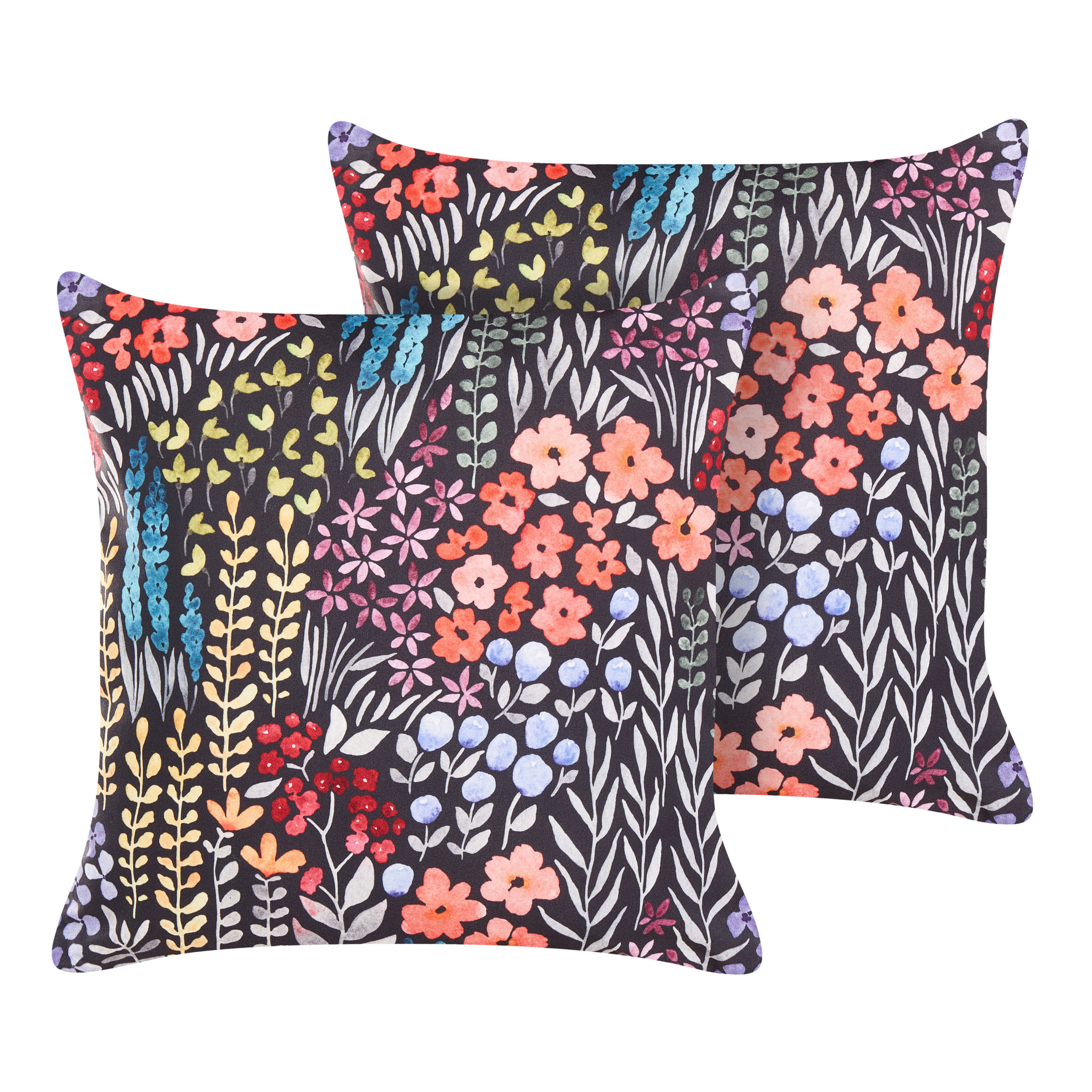 Ulkotyynysetti 2 kpl CASTELARO Kukkakuvio 45 x 45 cm Monivärinen
