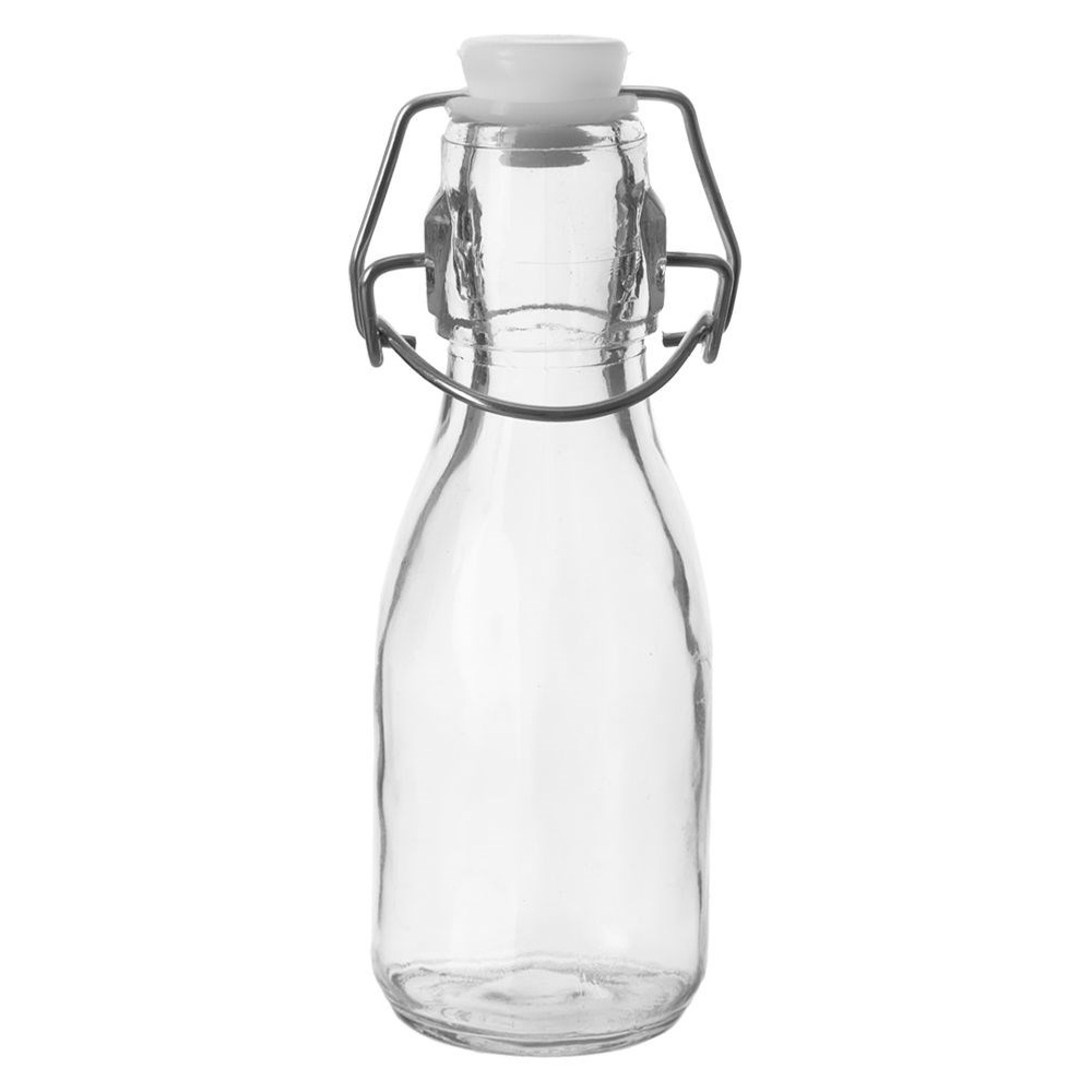Lasipullo klipsillä 160 ml