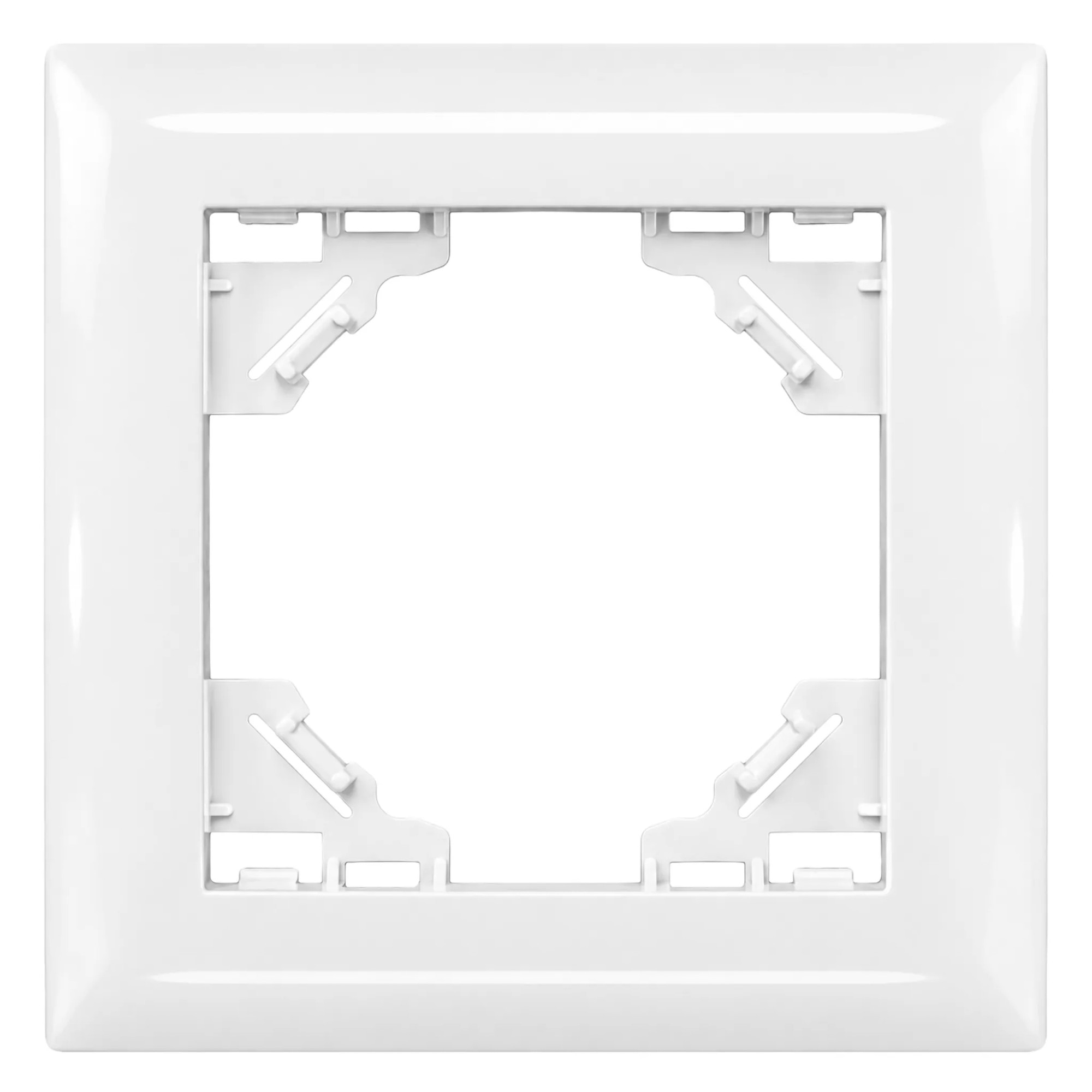 Toolight Yksiosainen kehys pistorasialle OSTE JNH013-1F Valkoinen 1, 1x8, 4x8, 4cm