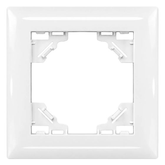 Toolight Yksiosainen kehys pistorasialle OSTE JNH013-1F Valkoinen 1, 1x8, 4x8, 4cm