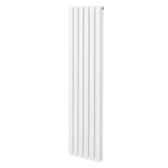 Soikea pylväspatteri – 1600 mm x 360 mm – Valkoinen